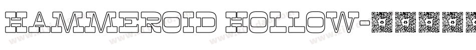Hammeroid Hollow字体转换